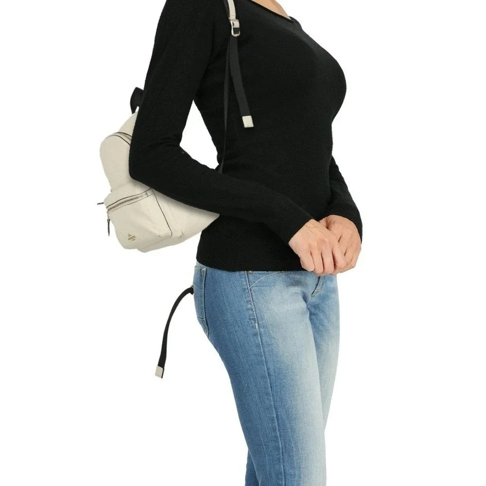 Coach‎ White Pebble Leather Mini Charlie Backpack F30550 Small Bag Mini